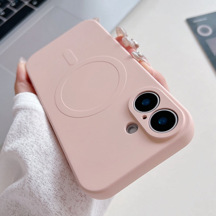 Solid Color Liquid Silicone MagSafe Magnetic Phone Case, For iPhone 16 Pro, For iPhone 16 Plus, For iPhone 16
