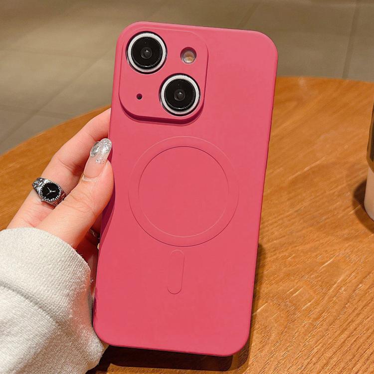 Solid Color Liquid Silicone MagSafe Magnetic Phone Case, For iPhone 15, For iPhone 14 Plus, For iPhone 14