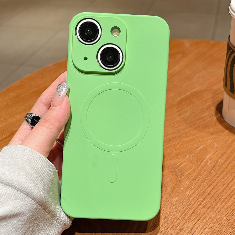 Solid Color Liquid Silicone MagSafe Magnetic Phone Case, For iPhone 15, For iPhone 14 Plus, For iPhone 14