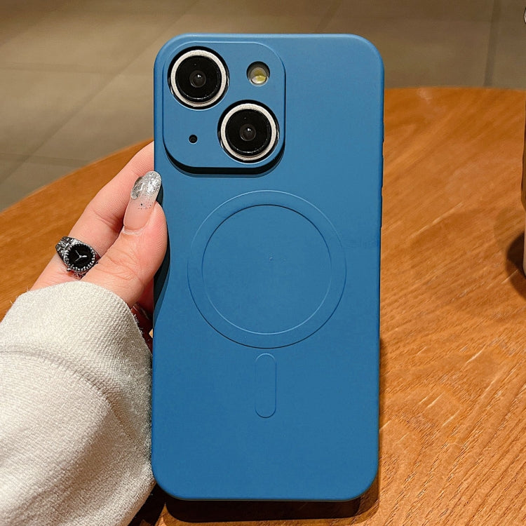 Solid Color Liquid Silicone MagSafe Magnetic Phone Case, For iPhone 15, For iPhone 14 Plus, For iPhone 14