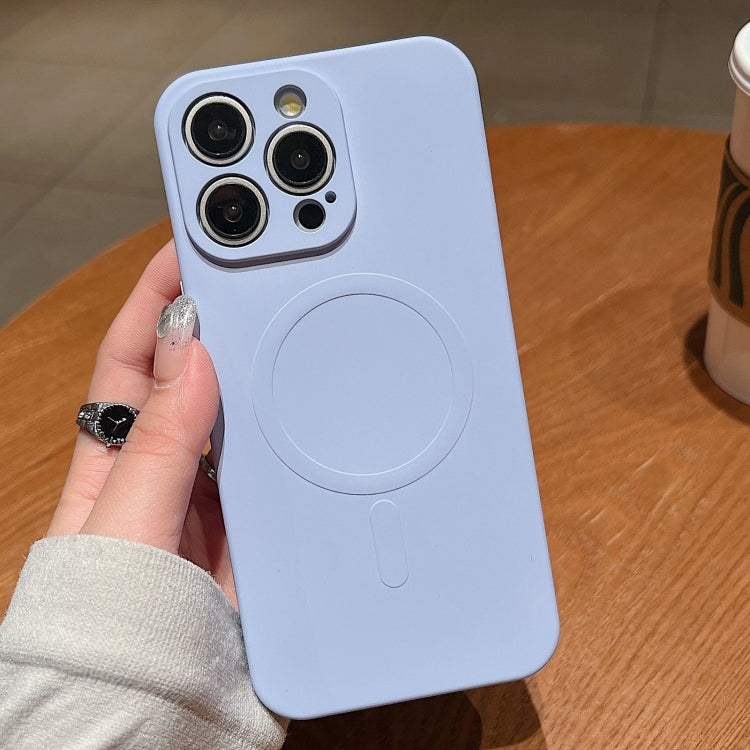 Solid Color Liquid Silicone MagSafe Magnetic Phone Case, For iPhone 14 Pro, For iPhone 14 Pro Max, For iPhone 13 Pro Max