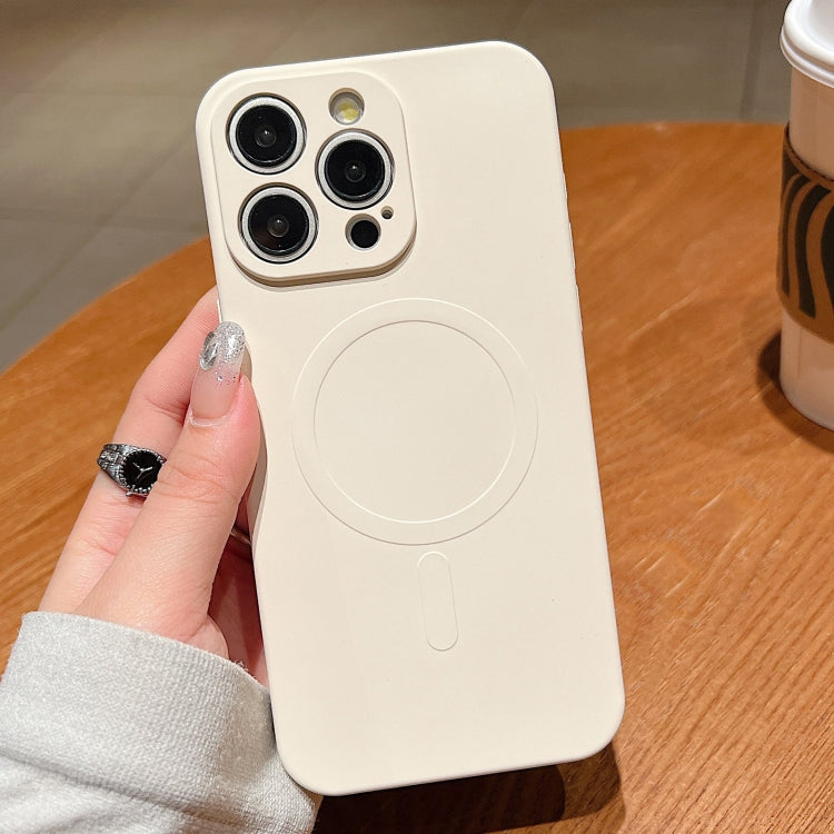 Solid Color Liquid Silicone MagSafe Magnetic Phone Case, For iPhone 14 Pro, For iPhone 14 Pro Max, For iPhone 13 Pro Max