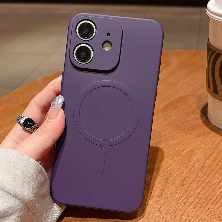 Solid Color Liquid Silicone MagSafe Magnetic Phone Case, For iPhone 13 Pro, For iPhone 13, For iPhone 12