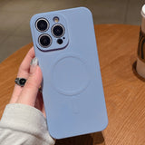 Solid Color Liquid Silicone MagSafe Magnetic Phone Case, For iPhone 12 Pro Max, For iPhone 12 Pro, For iPhone 11 Pro Max
