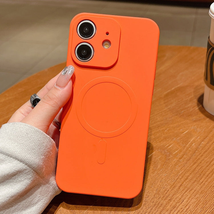 Solid Color Liquid Silicone MagSafe Magnetic Phone Case, For iPhone 11, For iPhone 11 Pro