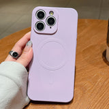 Solid Color Liquid Silicone MagSafe Magnetic Phone Case, For iPhone 11, For iPhone 11 Pro