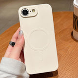 Solid Color Liquid Silicone MagSafe Magnetic Phone Case, For iPhone 17e / 16e, For iPhone 17 Pro Max, For iPhone 17 Pro