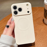 Solid Color Liquid Silicone MagSafe Magnetic Phone Case, For iPhone 17e / 16e, For iPhone 17 Pro Max, For iPhone 17 Pro
