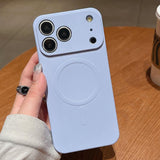 Solid Color Liquid Silicone MagSafe Magnetic Phone Case, For iPhone 17e / 16e, For iPhone 17 Pro Max, For iPhone 17 Pro