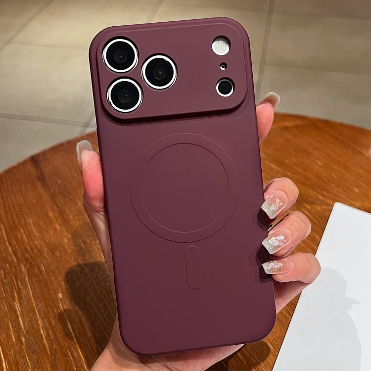Solid Color Liquid Silicone MagSafe Magnetic Phone Case, For iPhone 17e / 16e, For iPhone 17 Pro Max, For iPhone 17 Pro
