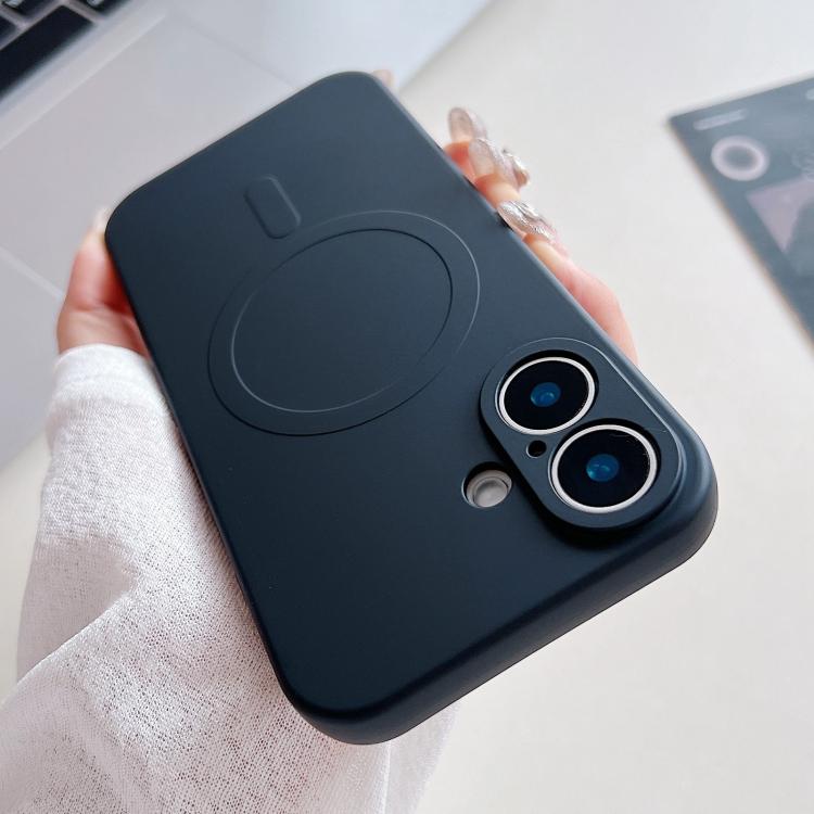 Solid Color Liquid Silicone MagSafe Magnetic Phone Case, For iPhone 17, For iPhone Air, For iPhone 16 Pro Max