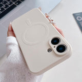 Solid Color Liquid Silicone MagSafe Magnetic Phone Case, For iPhone 17, For iPhone Air, For iPhone 16 Pro Max