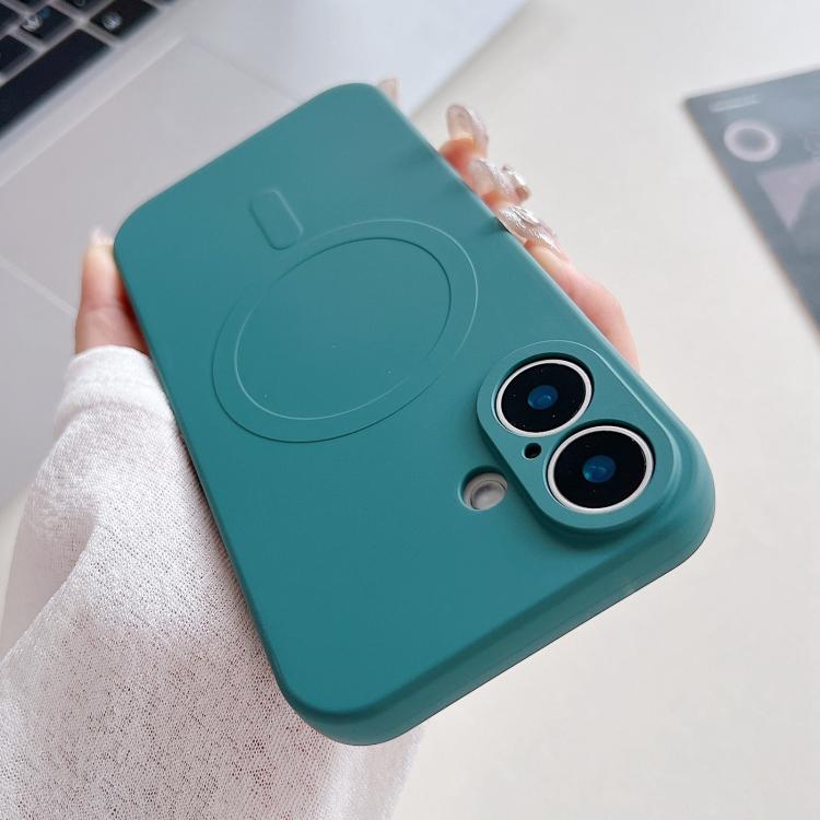 Solid Color Liquid Silicone MagSafe Magnetic Phone Case, For iPhone 17, For iPhone Air, For iPhone 16 Pro Max