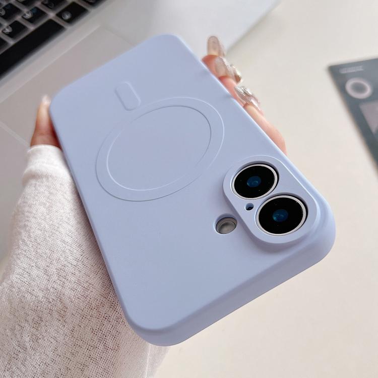 Solid Color Liquid Silicone MagSafe Magnetic Phone Case, For iPhone 17, For iPhone Air, For iPhone 16 Pro Max