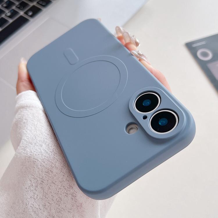 Solid Color Liquid Silicone MagSafe Magnetic Phone Case, For iPhone 17, For iPhone Air, For iPhone 16 Pro Max