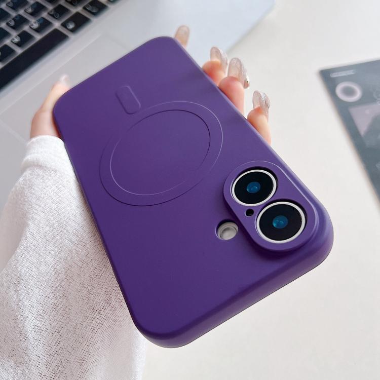 Solid Color Liquid Silicone MagSafe Magnetic Phone Case, For iPhone 17, For iPhone Air, For iPhone 16 Pro Max