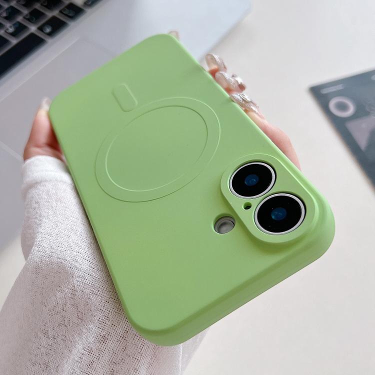 Solid Color Liquid Silicone MagSafe Magnetic Phone Case, For iPhone 17, For iPhone Air, For iPhone 16 Pro Max