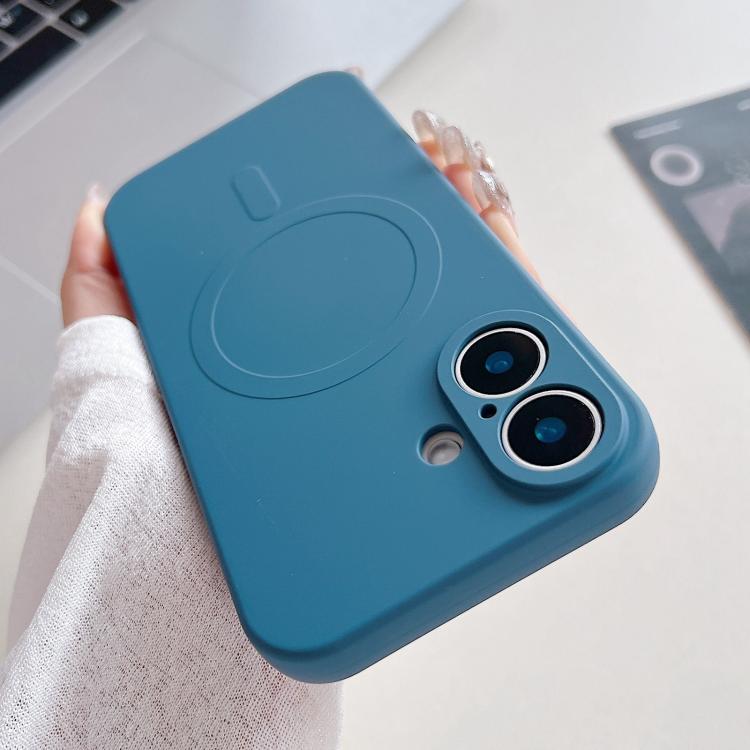 Solid Color Liquid Silicone MagSafe Magnetic Phone Case, For iPhone 17, For iPhone Air, For iPhone 16 Pro Max