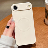 Solid Color Liquid Silicone MagSafe Magnetic Phone Case, For iPhone 17, For iPhone Air, For iPhone 16 Pro Max