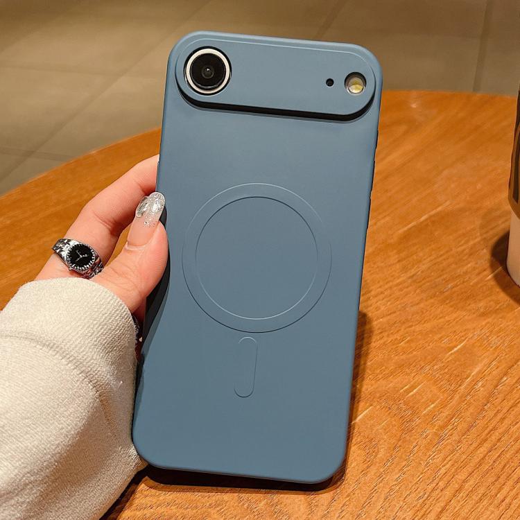 Solid Color Liquid Silicone MagSafe Magnetic Phone Case, For iPhone 17, For iPhone Air, For iPhone 16 Pro Max