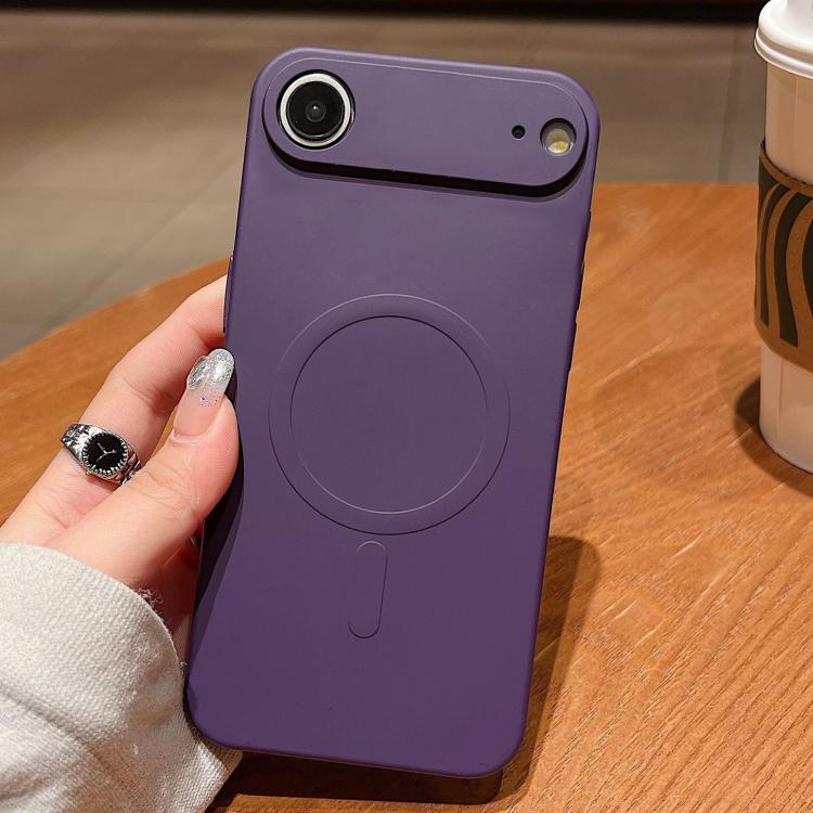 Solid Color Liquid Silicone MagSafe Magnetic Phone Case, For iPhone 17, For iPhone Air, For iPhone 16 Pro Max