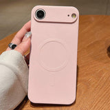 Solid Color Liquid Silicone MagSafe Magnetic Phone Case, For iPhone 17, For iPhone Air, For iPhone 16 Pro Max