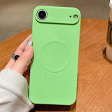 Solid Color Liquid Silicone MagSafe Magnetic Phone Case, For iPhone 17, For iPhone Air, For iPhone 16 Pro Max