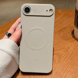 Solid Color Liquid Silicone MagSafe Magnetic Phone Case, For iPhone 17, For iPhone Air, For iPhone 16 Pro Max