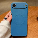 Solid Color Liquid Silicone MagSafe Magnetic Phone Case, For iPhone 17, For iPhone Air, For iPhone 16 Pro Max