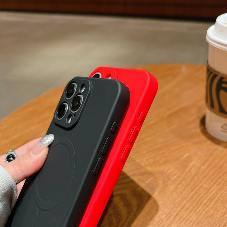 Solid Color Liquid Silicone MagSafe Magnetic Phone Case, For iPhone 17, For iPhone Air, For iPhone 16 Pro Max