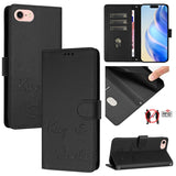 Smile Embossing RFID Leather Phone Case, For iPhone 14 Pro Max, For iPhone SE 2022 / 2020 / 8 / 7, For iPhone 13 Pro Max, For iPhone 13 Pro, For iPhone 13 mini, For iPhone 12 / 12 Pro, For iPhone 12 Pro Max, For iPhone 12 mini