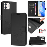 Smile Embossing RFID Leather Phone Case, For iPhone 14 Pro Max, For iPhone SE 2022 / 2020 / 8 / 7, For iPhone 13 Pro Max, For iPhone 13 Pro, For iPhone 13 mini, For iPhone 12 / 12 Pro, For iPhone 12 Pro Max, For iPhone 12 mini
