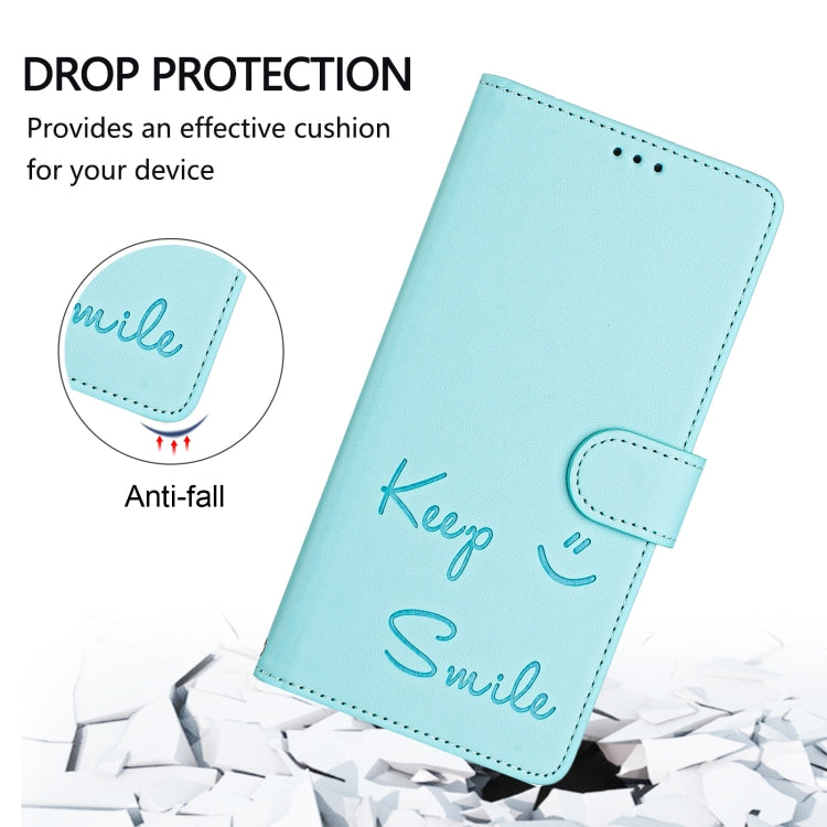 Smile Embossing RFID Leather Phone Case, For iPhone 11 Pro Max, For iPhone 11, For iPhone 11 Pro, For iPod Touch 7 / 6 / 5, For iPhone X / XS, For iPhone XR, For iPhone XS Max, For iPhone 8 Plus / 7 Plus