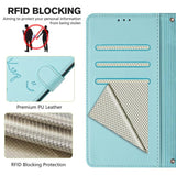 Smile Embossing RFID Leather Phone Case, For iPhone 17 Pro Max, For iPhone 17 Pro, For iPhone 17, For iPhone Air, For iPhone SE 2024, For iPhone 16 Pro Max, For iPhone 16 Pro, For iPhone 16 Plus