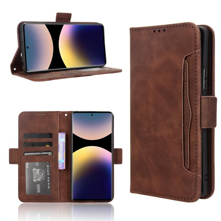 Skin Feel Calf Texture Card Slots Leather Phone Case, For Redmi K80 Ultra, For Redmi A5 4G 173.3mm, For Redmi Note 14 4G 164.84mm EU Version, For Redmi Turbo 4 Pro 5G, For Redmi K80 / K80 Pro, For Redmi Note 14 Pro 4G, For Redmi Note 14 4G Global 163.2...