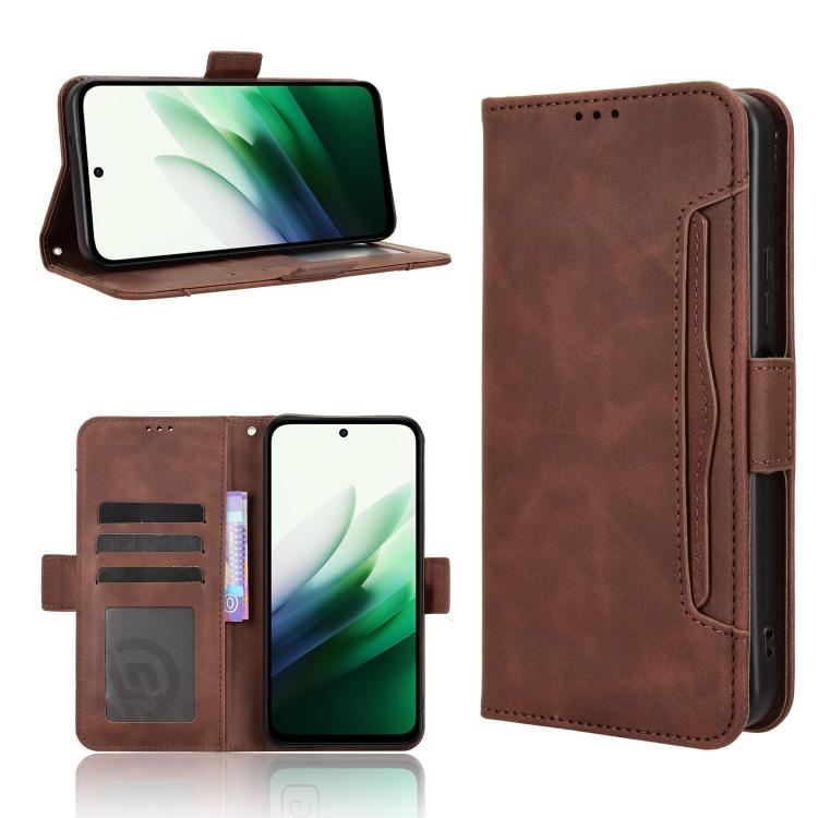 Skin Feel Calf Texture Card Slots Leather Phone Case, For Xiaomi 17 Pro, For Xiaomi 17, For Redmi 15C 5G / 4G EU 173mm / Poco C85 5G, For Xiaomi Poco M7 4G 169mm, For Redmi 15 5G Global / 15 4G SEA 169.5mm, For Redmi 15 5G / 4G EU 171mm                ...
