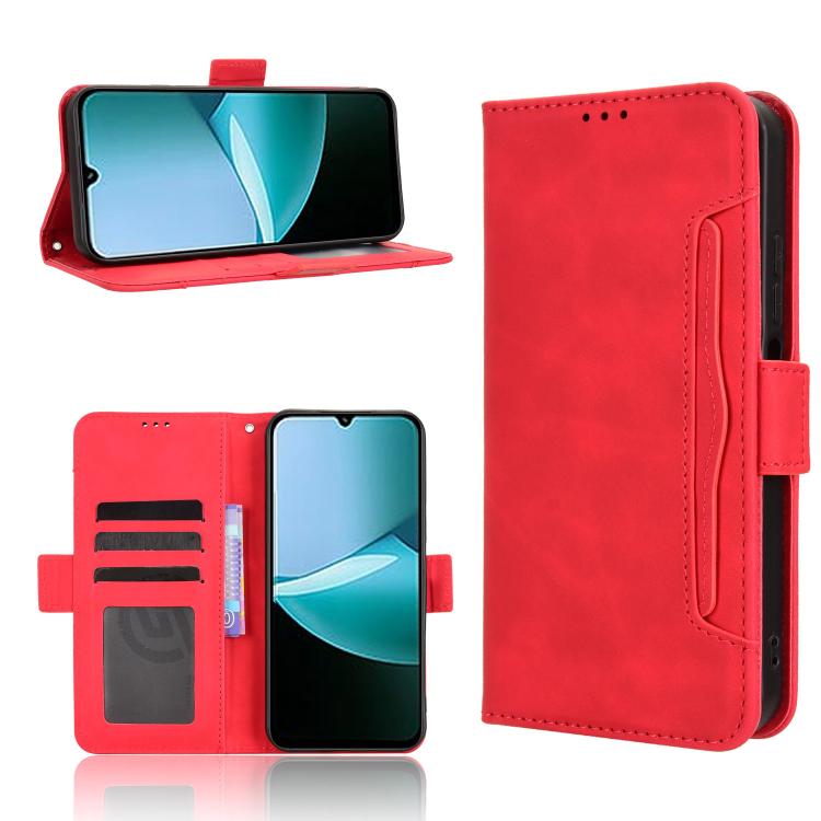 Skin Feel Calf Texture Card Slots Leather Phone Case, For Xiaomi 17 Pro, For Xiaomi 17, For Redmi 15C 5G / 4G EU 173mm / Poco C85 5G, For Xiaomi Poco M7 4G 169mm, For Redmi 15 5G Global / 15 4G SEA 169.5mm, For Redmi 15 5G / 4G EU 171mm                ...