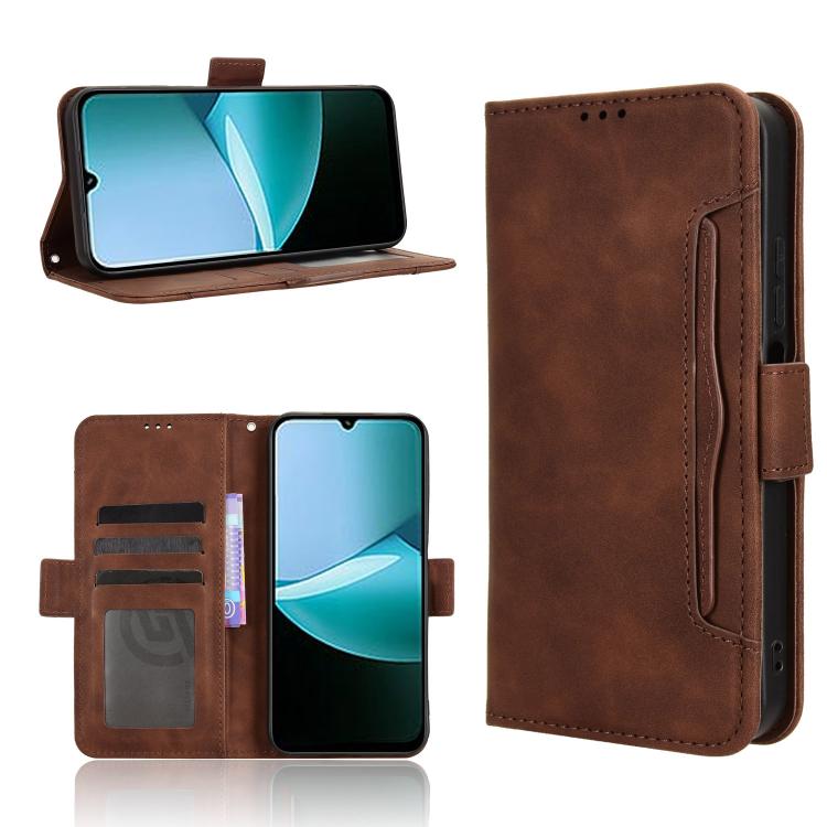 Skin Feel Calf Texture Card Slots Leather Phone Case, For Xiaomi 17 Pro, For Xiaomi 17, For Redmi 15C 5G / 4G EU 173mm / Poco C85 5G, For Xiaomi Poco M7 4G 169mm, For Redmi 15 5G Global / 15 4G SEA 169.5mm, For Redmi 15 5G / 4G EU 171mm                ...