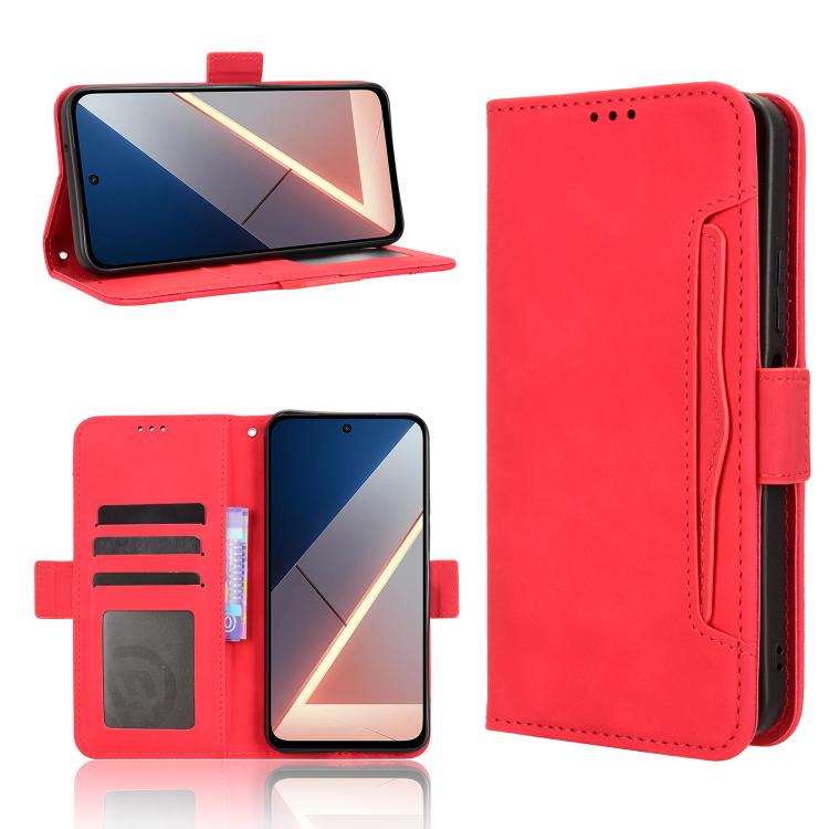 Skin Feel Calf Texture Card Slots Leather Phone Case, For Xiaomi 17 Pro, For Xiaomi 17, For Redmi 15C 5G / 4G EU 173mm / Poco C85 5G, For Xiaomi Poco M7 4G 169mm, For Redmi 15 5G Global / 15 4G SEA 169.5mm, For Redmi 15 5G / 4G EU 171mm                ...