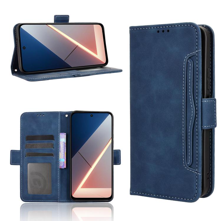 Skin Feel Calf Texture Card Slots Leather Phone Case, For Xiaomi 17 Pro, For Xiaomi 17, For Redmi 15C 5G / 4G EU 173mm / Poco C85 5G, For Xiaomi Poco M7 4G 169mm, For Redmi 15 5G Global / 15 4G SEA 169.5mm, For Redmi 15 5G / 4G EU 171mm                ...