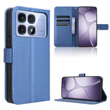 Diamond Texture Leather Phone Case, For Redmi Note 14 Pro 4G, For Redmi Note 14 4G Global 163.25mm, For Redmi Note 14 Pro+ 5G, For Redmi K70 Ultra, For Redmi 13 4G / Note 13R 5G