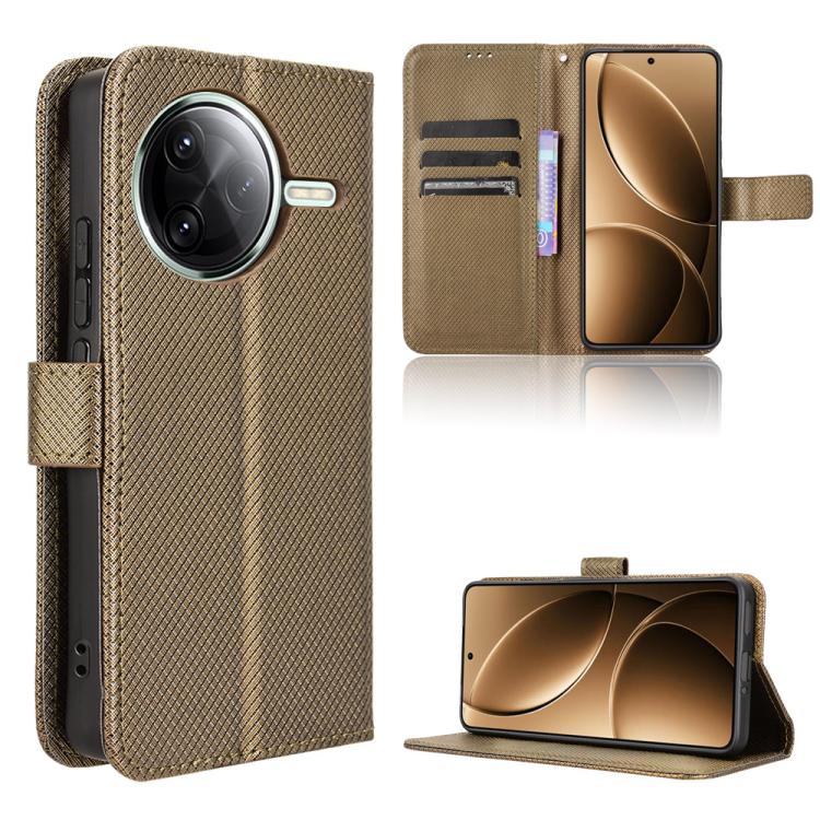Diamond Texture Leather Phone Case, For Redmi A5 4G 173.3mm, For Redmi Note 14 4G 164.84mm EU Version, For Redmi Turbo 4 Pro 5G, For Redmi K80 / K80 Pro, For Redmi Note 14 Pro 4G, For Redmi Note 14 4G Global 163.25mm, For Redmi Note 14 Pro+ 5G         ...