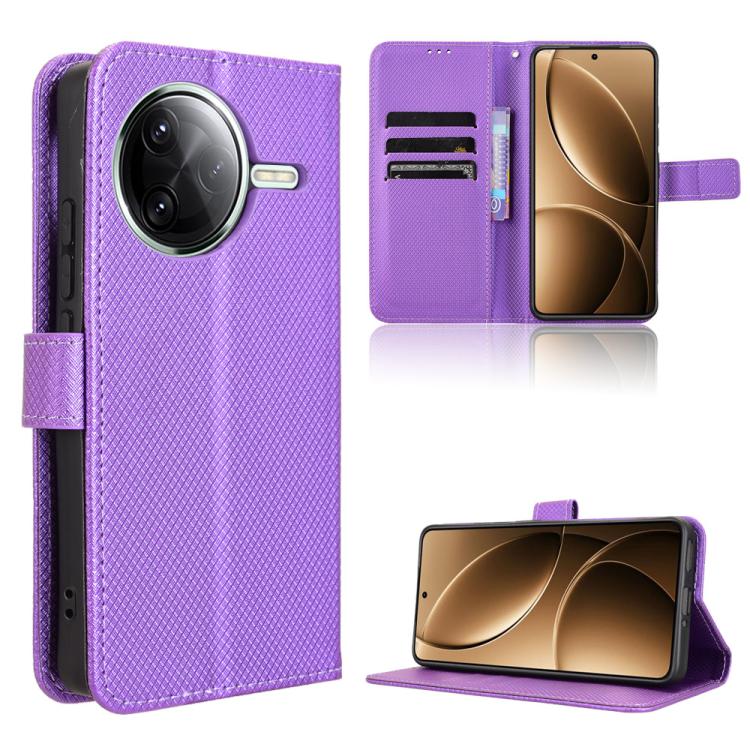 Diamond Texture Leather Phone Case, For Redmi A5 4G 173.3mm, For Redmi Note 14 4G 164.84mm EU Version, For Redmi Turbo 4 Pro 5G, For Redmi K80 / K80 Pro, For Redmi Note 14 Pro 4G, For Redmi Note 14 4G Global 163.25mm, For Redmi Note 14 Pro+ 5G         ...