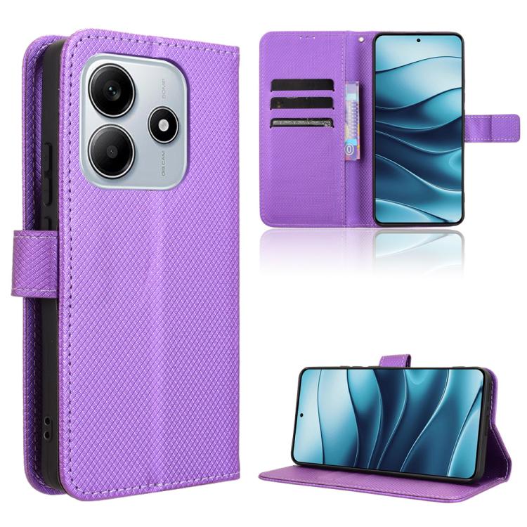 Diamond Texture Leather Phone Case, For Redmi Note 14 Pro 4G, For Redmi Note 14 4G Global 163.25mm, For Redmi Note 14 Pro+ 5G, For Redmi K70 Ultra, For Redmi 13 4G / Note 13R 5G