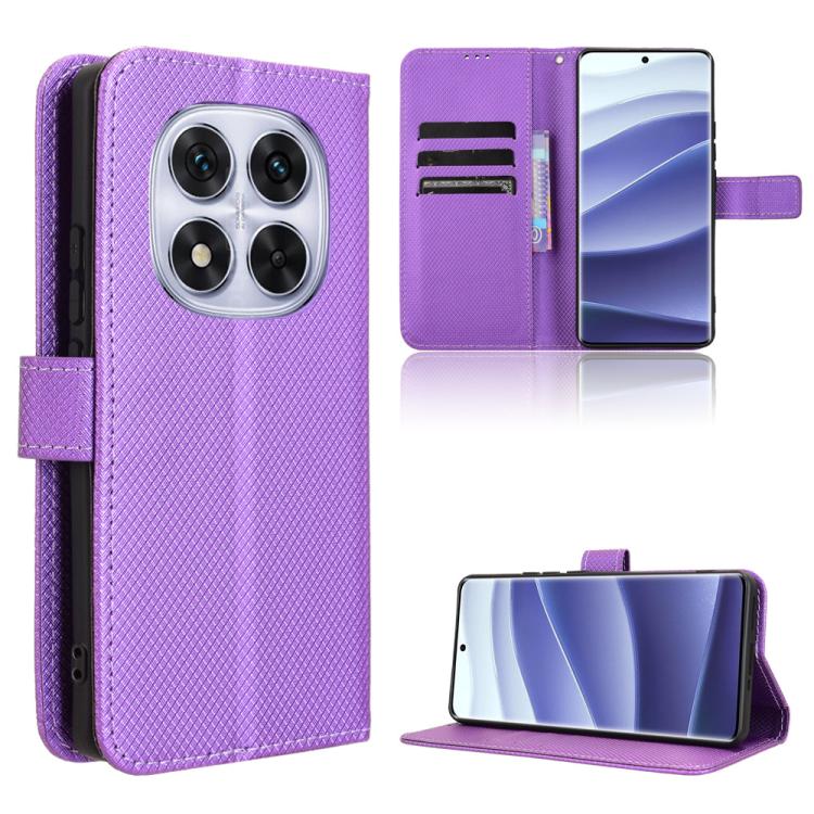 Diamond Texture Leather Phone Case, For Redmi Note 14 Pro 4G, For Redmi Note 14 4G Global 163.25mm, For Redmi Note 14 Pro+ 5G, For Redmi K70 Ultra, For Redmi 13 4G / Note 13R 5G