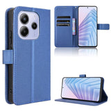 Diamond Texture Leather Phone Case, For Redmi A5 4G 173.3mm, For Redmi Note 14 4G 164.84mm EU Version, For Redmi Turbo 4 Pro 5G, For Redmi K80 / K80 Pro, For Redmi Note 14 Pro 4G, For Redmi Note 14 4G Global 163.25mm, For Redmi Note 14 Pro+ 5G         ...