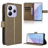 Diamond Texture Leather Phone Case, For Redmi A5 4G 173.3mm, For Redmi Note 14 4G 164.84mm EU Version, For Redmi Turbo 4 Pro 5G, For Redmi K80 / K80 Pro, For Redmi Note 14 Pro 4G, For Redmi Note 14 4G Global 163.25mm, For Redmi Note 14 Pro+ 5G         ...