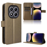 Diamond Texture Leather Phone Case, For Redmi Note 14 Pro 4G, For Redmi Note 14 4G Global 163.25mm, For Redmi Note 14 Pro+ 5G, For Redmi K70 Ultra, For Redmi 13 4G / Note 13R 5G