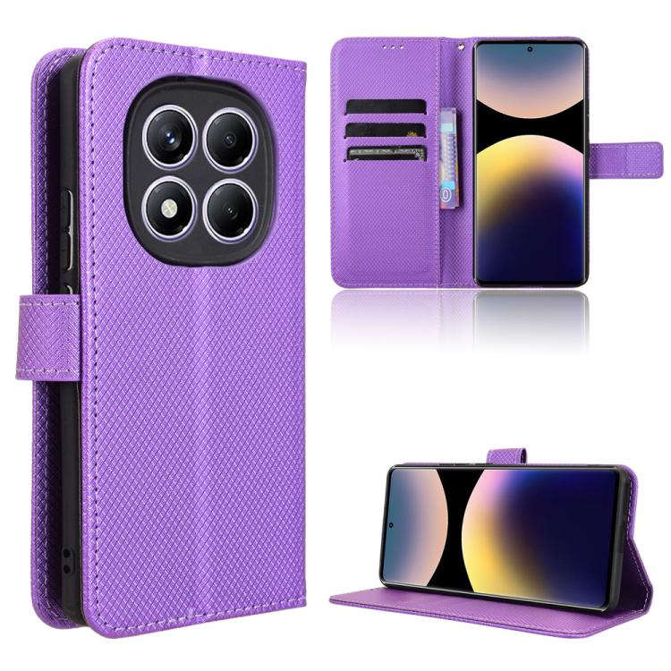 Diamond Texture Leather Phone Case, For Redmi Note 14 Pro 4G, For Redmi Note 14 4G Global 163.25mm, For Redmi Note 14 Pro+ 5G, For Redmi K70 Ultra, For Redmi 13 4G / Note 13R 5G