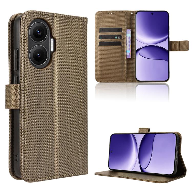 Diamond Texture Leather Phone Case, For Redmi A5 4G 173.3mm, For Redmi Note 14 4G 164.84mm EU Version, For Redmi Turbo 4 Pro 5G, For Redmi K80 / K80 Pro, For Redmi Note 14 Pro 4G, For Redmi Note 14 4G Global 163.25mm, For Redmi Note 14 Pro+ 5G         ...
